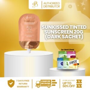 BAREFACED SUNKISSED TINTED SUNSCREEN (DARK) 20g SACHET