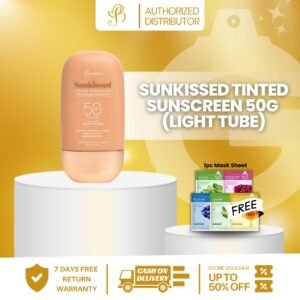 BAREFACED SUNKISSED TINTED SUNSCREEN (LIGHT) 50g TUBE