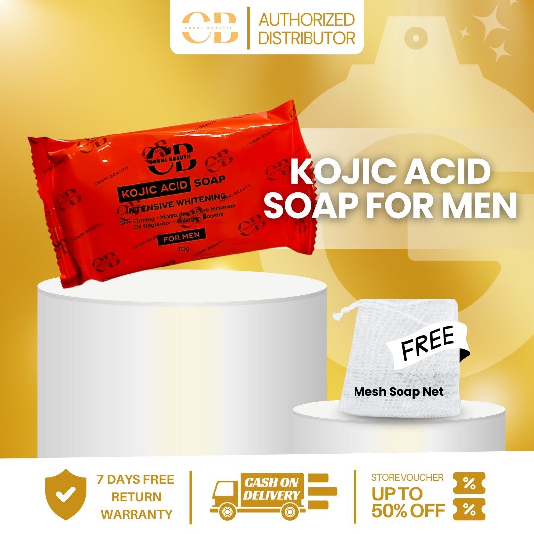 COSMI BEAUTII KOJIC ACID SOAP FOR MEN 70g (ORANGE)