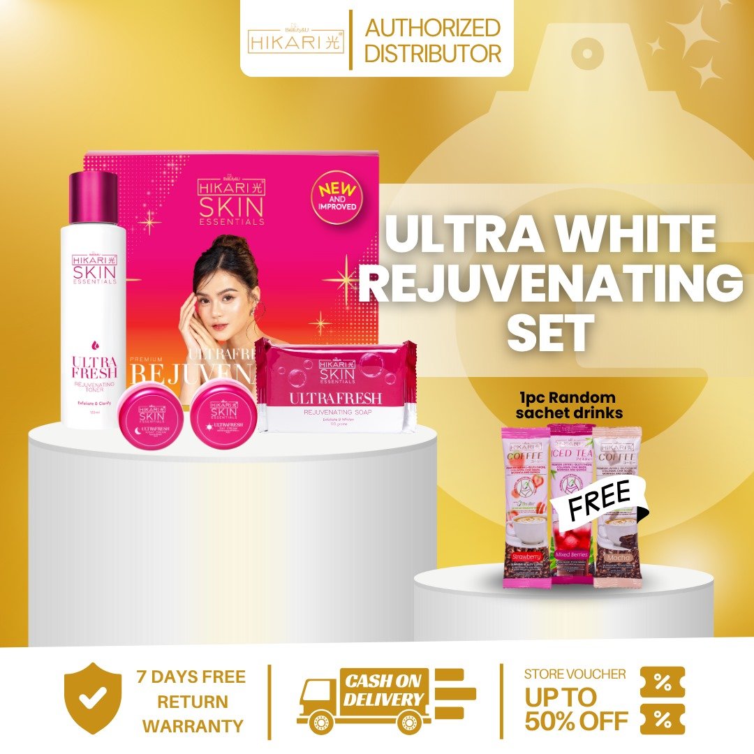 HIKARI SKIN ULTRA WHITE PREMIUM REJUVENATING SET